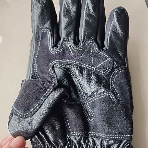 Rocket Mens Waterproof Dry Tech Leather/Textile Motorcycle Gloves Size Small EUC - Picture 6 of 16